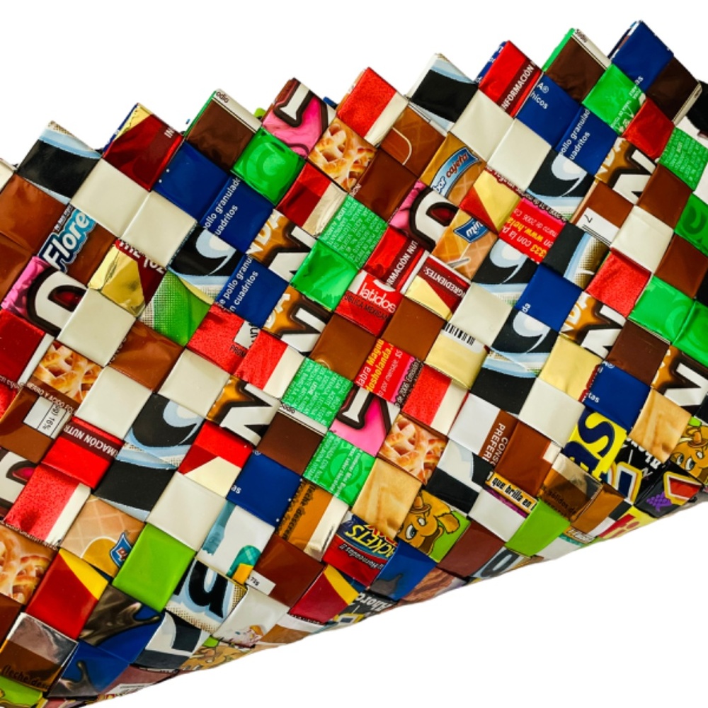 Nahui Ollin | Women's Candy Wrapper Clutch - Picture 13 of 15
